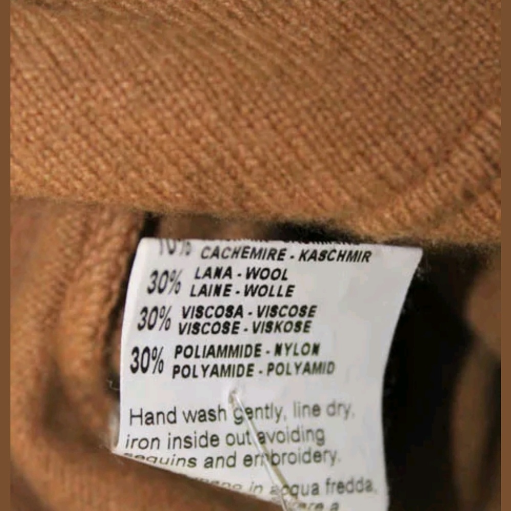 Parasuco wool crew neck half button down sweater 4 - Picture 5 of 6